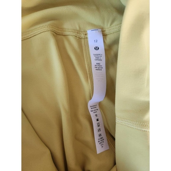 NWT Lululemon Align HR Pant 28" Size 12 SOLL Yellow Soleil - Picture 5 of 6